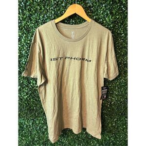 1st Phorm Size X-Large Olive Green Short Sleeve Crew Neck Graphic Tee NWT